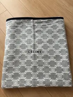 62セリーヌ CELINE 毛布 140×200cm ロゴ入りマカダム柄 西川紺のサムネイル