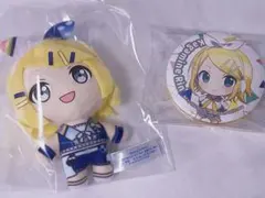 プロセカ 鏡音リン ラッキーくじ ぬいぐるみ 缶バッジ