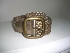 大丸百貨店購入★本革★ブロンズメッシュベルト★
