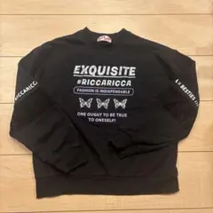 RICCA RICCA ブラックトレーナー140センチ