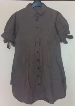 mysty woman　シャツ　チュニック　　カーキMサイズのサムネイル
