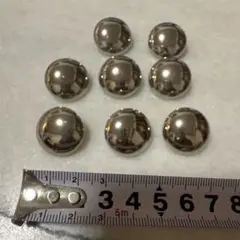 シルバーボタン8個セット