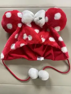 disney ミニー　水玉　ファンキャップ