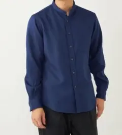 【即購入可】SHIPS Colors バンドカラー シャツ Mサイズ 長袖