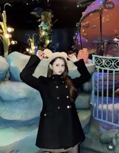 ZARA MANTECO ブラック ピーコート