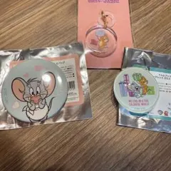 TOM and JERRY 缶バッチ・ガラスマグネット・ガラスめじるしチャーム