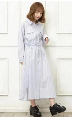 INGNI(イング) ストライプドロストシャツ／ワンピース