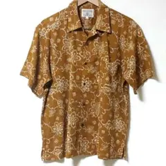 GQFORD アロハシャツ 半袖 ブラウン系 Lサイズのサムネイル