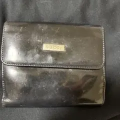 GUCCI 二つ折り財布 ブラック エナメル値下げ可のサムネイル