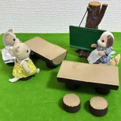 シルバニアファミリー　初期　シルバニアスクール　JAPAN表記あり　レア