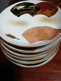 お値下げ中【未使用】久谷焼　大皿　定価25000円 50119】九谷焼 大皿 明治/ Kuntani L size Plate / Meiji Era