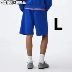 【2度着用・超美品】ジーユー ドライアクティブバギーショーツ ブルー Lサイズ