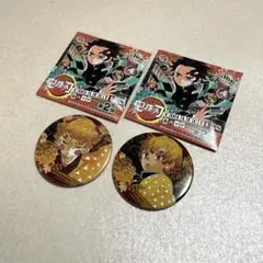 鬼滅の刃 コレクション 缶バッジ 第2段 我妻善逸 善子 2点セット 原作