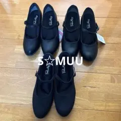 アベイル Avail ストラップ付き 幅広パンプス ブラック Mサイズ 新品