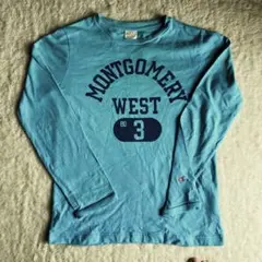 Champion チャンピオン　長袖　ロングスリーブTシャツ 水色　メンズ　Ｓ