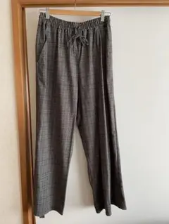 【最終価格】【新品】スタディオクリップ　グレー系チェックパンツ