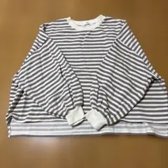 WEGO ボーダー柄トレーナー　レディース