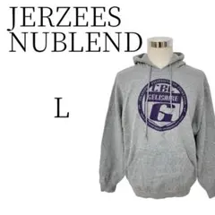JERZEES NUBLEND ジャージーズ グレー パーカー カジュアル Lのサムネイル
