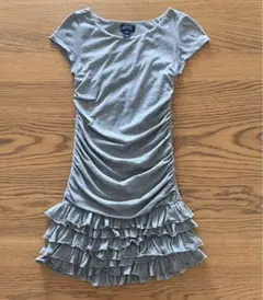 ポロラルフローレン　半袖　キッズ　ワンピース　140 グレー　フリル　かわいい