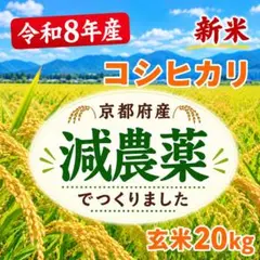 ⑮【農薬不使用・色選処理済】R8年産 高知産コシヒカリ【玄米20kg