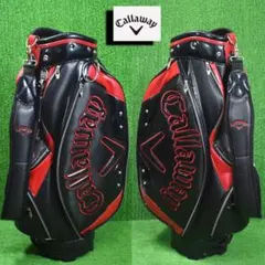 Callaway/キャロウェイ ゴルフ キャディバッグ９型【黒×赤】美品！のサムネイル