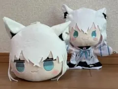 ホロライブプロダクション 寝そべりぬいぐるみ パペット 白上フブキ セット