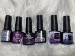 ジェルネイル 紫セット