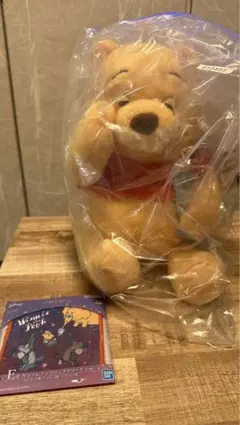 【くまのプーさん1番くじ】おやすみぬいぐるみ コースターセット