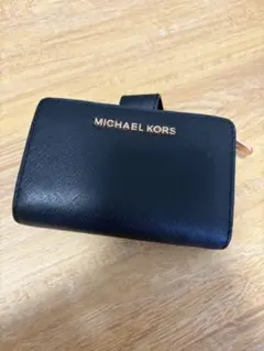 MICHAEL KORS 二つ折り財布 ネイビー - メルカリ