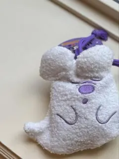 新品　おばけ　ミニー　巾着　白　ディズニーハロウィン　２０２５