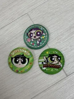 【値下げ中】パワーパフガールズ　バターカップ　刺繍缶バッチ