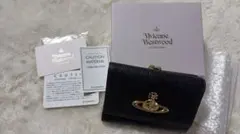 Vivienne Westwood 三つ折り財布 がま口 ブラックのサムネイル