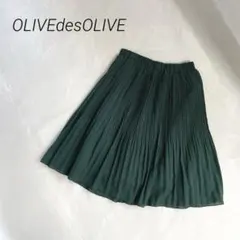 OLIVEdesOLIVE　シフォンプリーツスカート　花柄　2way