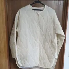 chocol raffine robe キルティングジャケット アイボリー