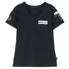 AVIREX Tシャツ　S サイズ　ネイビー