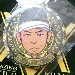 更に値下げ！ EXILE USA デカ缶バッチ AMAZING WORLD