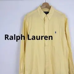 Ralph Lauren イエロー チェック ボタンダウンシャツ