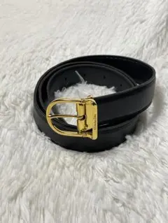 Christian Dior ディオール 本革 リバーシブル レザーベルト 黒茶