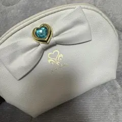 一番くじ　ふたりはプリキュア衣装チャーム　A賞コスチュームビジューポーチホワイト