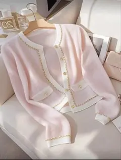 SHEIN‼️ソフトピンクカーディガン