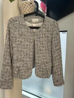 index ノーカラーツイードジャケット Mサイズ