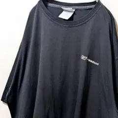 リーボック Reebok ロゴ刺繍 Tシャツ ブラック 黒 古着