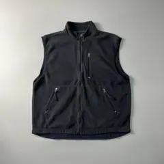 古着 ギャップ GAP フリースベスト XL ダークグレー fleece