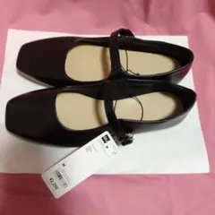 GU WOMEN ワンストラップシューズ 黒 ブラック