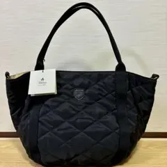 SHIPS any 別注Folna: 2WAY キルティング バッグ ブラック