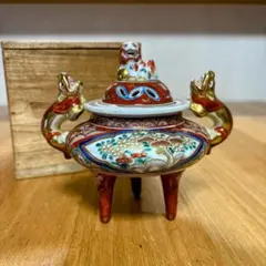 柿右衛門？ 色絵 糸巻 香合 茶道具 骨董 - メルカリ