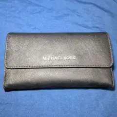 MICHAEL KORS 長財布 ブラック サフィアーノレザー