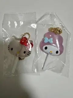 サンリオキャラクターズ　カラフルキャンディチャーム　キティ　マイメロディ