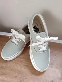 Vans グリーン ローカット スニーカー23㎝