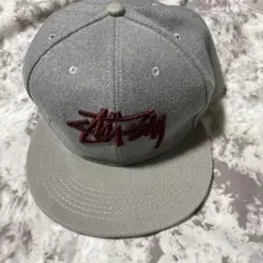Stüssy グレー スナップバックキャップ